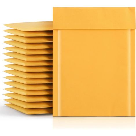 Enveloppes matelassées à bulles kraft 10 x 14 pouces avec fermeture adhésive (paquet de 10)