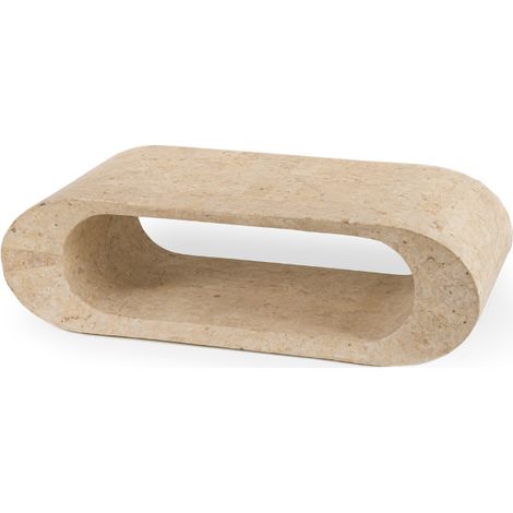 Horus, Tavolino da salotto / Porta tv Beige (62cm X 120cm H. 35cm) Duzzle (1/5)
