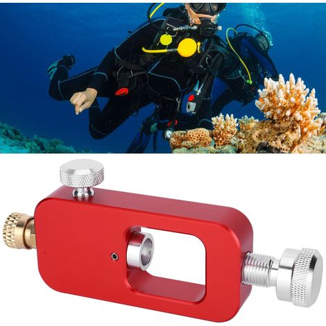 Adaptateur de plongée DEDEPU 8mm rouge, convertisseur de bouteille grand à petit pour équipement de plongée