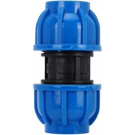 4Pcs PE Connecteur Droit En Plastique 25mm à 25mm Adaptateur De Tuyau D'eau Raccord Droit Raccord De Tuyau D'Eau Tube Raccords (1/5)