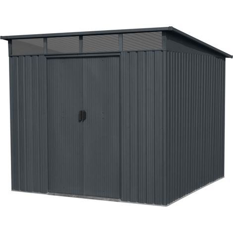 Gerätehaus mit Pultdach anthr. Skylight 6,6 qm 238x279x202cm