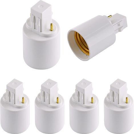 Adattatore portalampada in 4 pezzi da Gx23 a E26/E27, portalampada da Gx23 a E27, accessori LED per convertitore di base lampadina a 2 pin