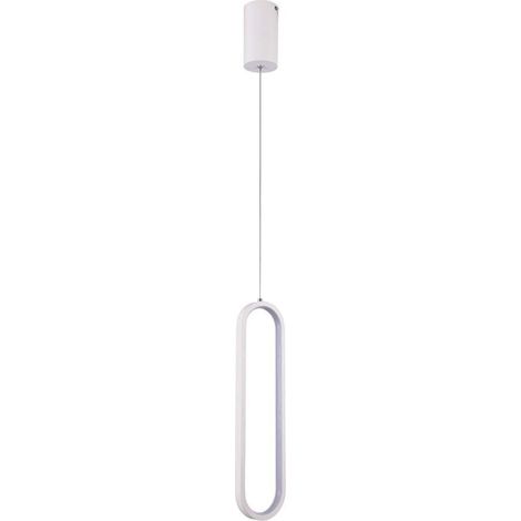 Lámpara colgante LED V-TAC 13W Diseño moderno 100x70x1530mm Blanco Blanco natural