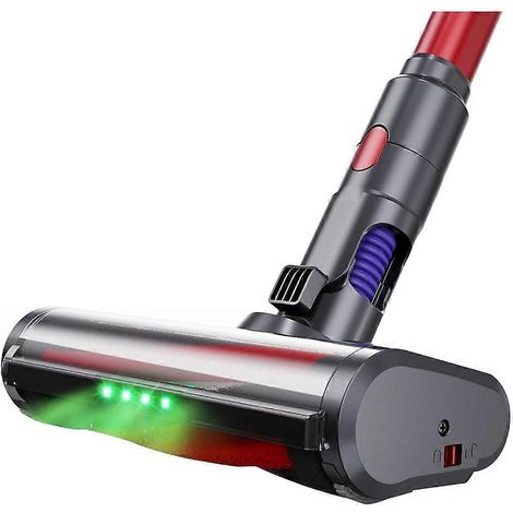 Brosse Head pour V7 V8 V10 V11 V15 Aspirateur – Turbo Brosse avec LED Lights pour Carpet Floor Parquet Tiles (1/5)