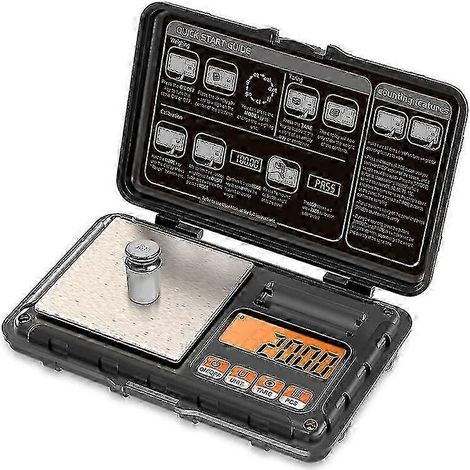 Filiyano-Balance électronique numérique 50 g 0,001 g, mini balance professionnelle de précision 200 g 0,01 g, balance de poche Millig 200 g 0,01 g (1/5)