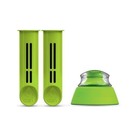 Filtro insertable para botella Dafi, gris, 2 unidades + tapa