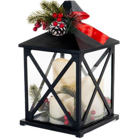 Feeric Lights 3560233780805 Schwarze Lichterlanterne 19x19x32,5 cm