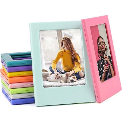 Set mit 10 Mini-Magnetfotorahmen, 2x3" Magnetfotorahmen für den Kühlschrank, kompatibel mit Fujifilm Polaroid Instax Mini, kleiner Fotohalter für Kühlschrank oder Tisch. (1/5)