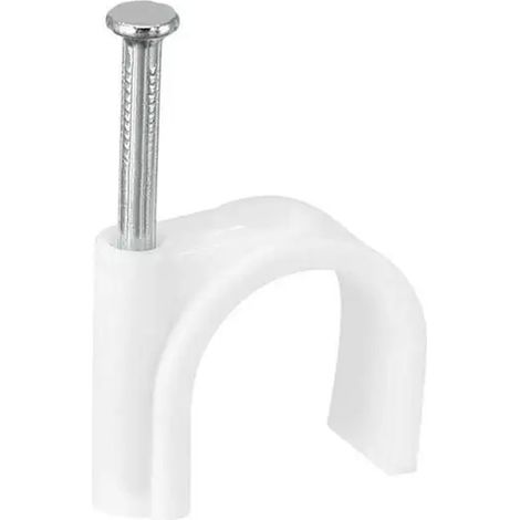 Lot de 80 serre-câbles blancs R6 parfaits pour organiser efficacement les câbles. Gardez votre espace propre et bien rangé avec ces serre-câbles pratiques.