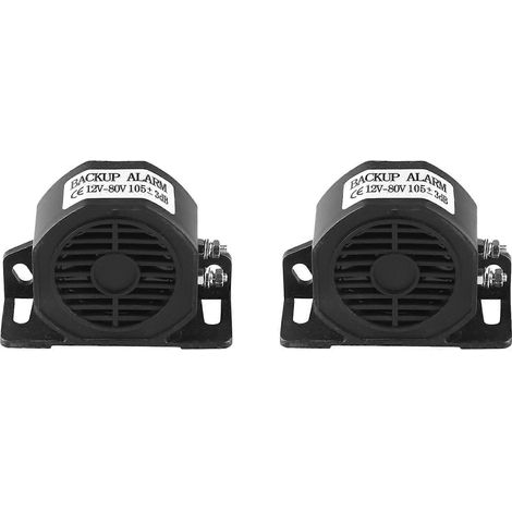 2x Klaxon de recul universel pour voiture, camion, excavatrice, chariot élévateur, alarme de recul, haut-parleur étanche (1/5)