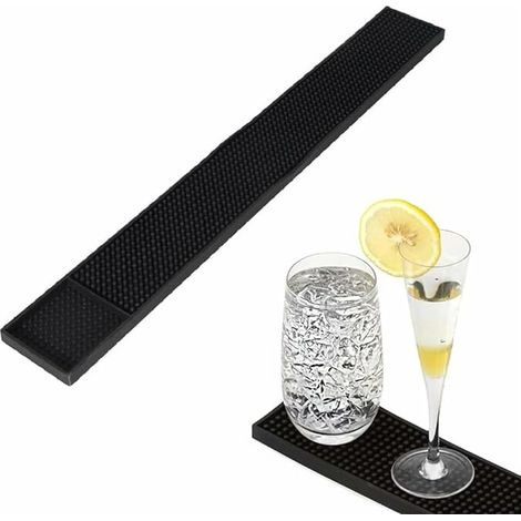 PVC Tapis Caoutchouc, Bar Tapis Caoutchouc Noirs, Isolation Antidérapante Et Facile à Nettoyer, (1/5)