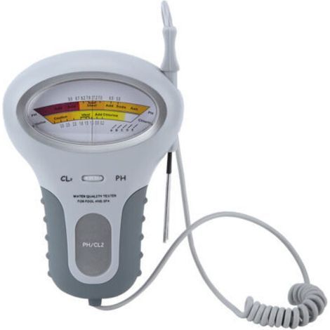 Portable Water Quality Tester for Swimming Pools - Measures Chlorine and pH - Accurate and Reliable - No Battery Included (1/2)