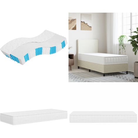 Matelas à ressorts ensachés dureté moyenne 90x190 cm - Matelas à ressorts - Matelas à ressorts ensachés moyennement ferme (1/5)
