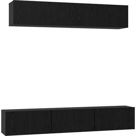Maison Exclusive - Ensemble meuble TV 5 pcs Chêne noir Bois d'ingénierie