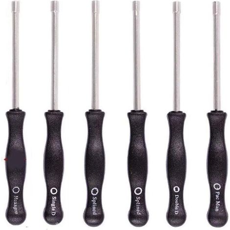 8 tournevis de carburateur pour Craftsman Poulan Tronçonneuse Débroussailleuse Outil de réglage – Splined Pacman Double D Type (1/3)