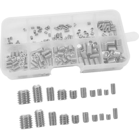 1 boîte de vis sans tête assorties en acier inoxydable vis à (1/5)