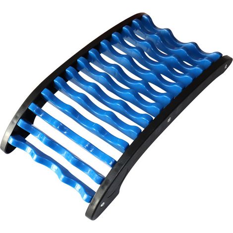 Appareil de traction lombaire, correcteur de hernie discale, appareil de massage pour étirements du cou et du dos, bleu et noir (1/5)