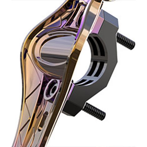 Porte-bouteille de moto pliable, stable, résistant à l'usure, léger, en ABS, couleur titane. (1/5)
