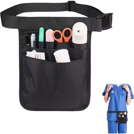 Sac à outils multifonction pour professionnels - Ceinture pratique avec multiples poches pour infirmiers, médecins, ingénieurs, et autres métiers techniques, ajustable et résistant, idéal pour or (1/5)