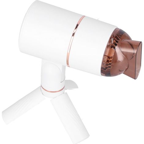 Zusammenklappbarer Ionen-Haartrockner, elfenbeinweiß und roségold, 3 Geschwindigkeitsstufen, 220 V EU, kreatives Tischdesign, negative Ionen. (1/5)