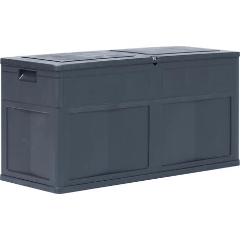 Boîte de rangement de jardin-Coffre de rangement-Stockage Rangement 320 L Noir 336343 (1/5)