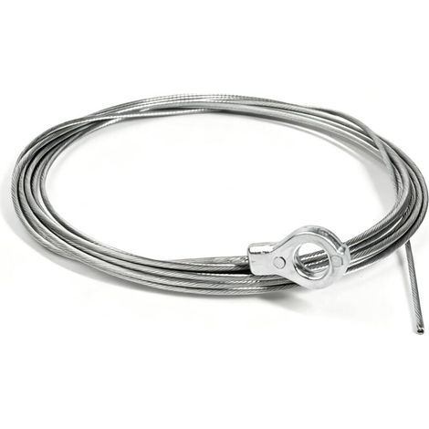 Câble Acier pour Embrayage Accélérateur Gaz - Ø1,5mm x 2.5m avec Embout Œillet Ø7mm - Réparation Universelle pour Tondeuse, Débroussailleuse, Motoculteur (1/5)