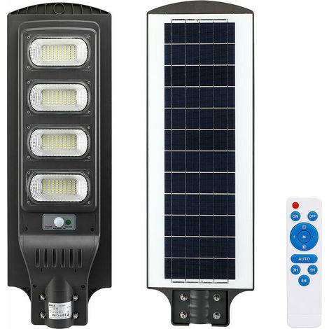 Trade Shop - Straßenlaterne LED-Licht 120W Solar Outdoor Bewegungsmelder Fernbedienung - (1/5)