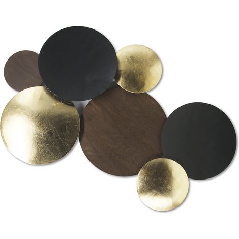 Luxus Metal Art Wanddeko Elegant Ornament 90x60cm