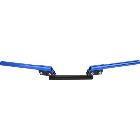 Guidon de moto 22mm barre de poignée réglable universelle pour voiture de sport tramway ATV Scooter véhicule tout-terrain bleu. (1/5)