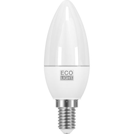 Ecolight LAMPADA A LED CANDELA E14 luce calda 3 W 10.00 pz