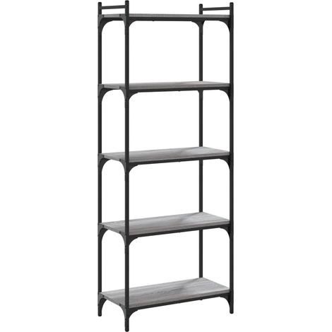 Maison Exclusive - Libreria 5 Ripiani Grigio Sonoma 60x30x154cm Legno Multistrato