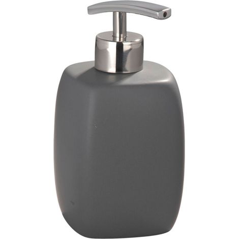 distributeur de savon céramique FARO, couleur gris,