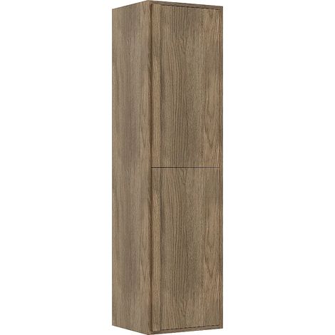 Colonna da bagno sospesa - Naturale scuro - H 150 cm - UBRILA (1/4)