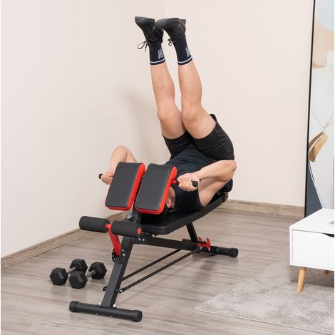 Banc de musculation réglable 64x146 cm noir HAVRYA (1/3)