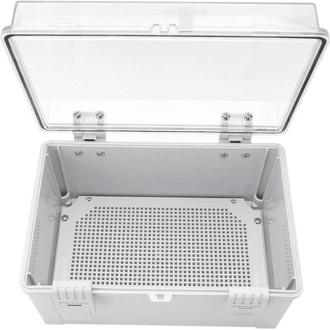Boîtier de dérivation étanche ABS, coffret de distribution électrique extérieur, boîte de connexion résistante aux intempéries pour usage extérieur. (1/5)