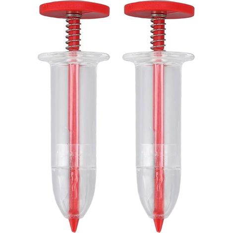 2 Stück Manueller Saatgutspender Sämaschine Mini Seeding Seed Dispenser Sämaschine Streuer Garten Pflanzer Hand Sämaschine Werkzeug Manuelle Sämaschine Garten Blume Pflanze Sämaschine Pflanzer
