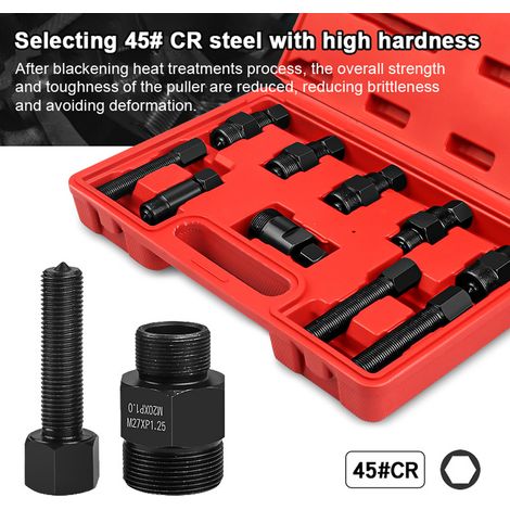 Set extracteur volant d'inertie moto 10 pièces, outil extraction rotor moteur pour entretien (1/5)