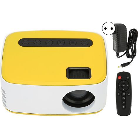 Mini Projector LED WiFi USB Connection 1080P Inbuilt Speaker Portable Projector for Home Camping Travel 100‑240VEU Plug 100‑240V (1/4)