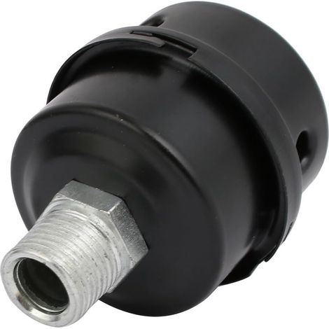 20mm Außengewinde 75mm Kompressor Schalldämpfer Schalldämpferersatzteile noir