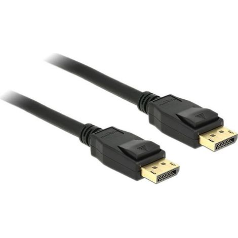 Câble de raccordement DisplayPort Fiche mâle DisplayPort, Fiche mâle DisplayPort 5.00 m noir 83808 contacts dorés Câble DisplayPort C697931 (1/3)