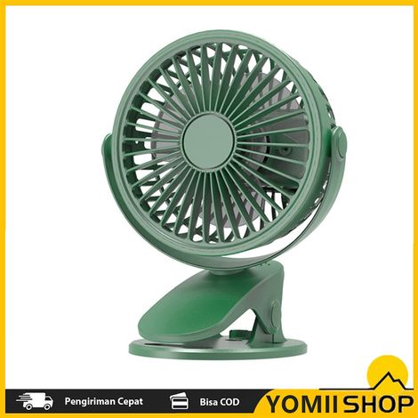 Ventilador de escritorio portátil con clip, recargable por USB, 3 velocidades ajustables, pequeño enfriador de aire personal para la oficina y el hogar.