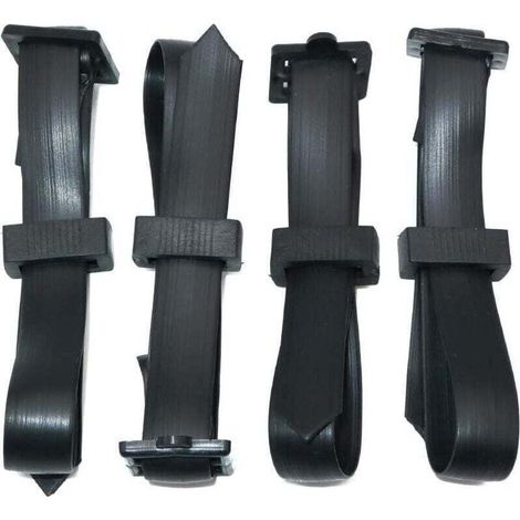 4 Pièces 60 cm Attache pour Arbre Fruitier, Attache Tuteur Arbre Résistantes, Sangle pour Arbre Réglables, Lien Tuteur Arbre avec Boucle pour la Prise en Charge des Arbres Arbustes (1/4)