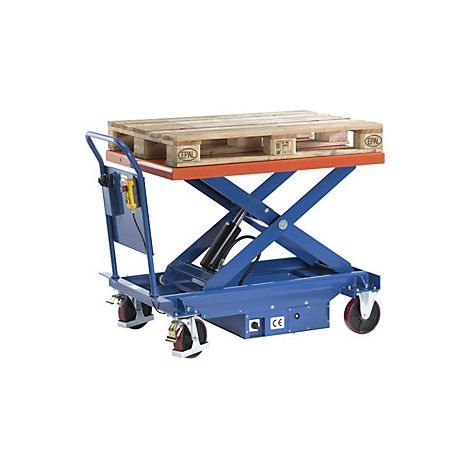 Certeo  Carrello con piattaforma di sollevamento  elettrico 