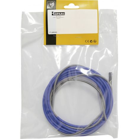Gaine en métal pour fil acier de 4 m, diamètre Ø 1,6 à 2,4 mm, incolore