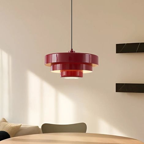[GEBRAUCHT] B-Ware Lindby Hängeleuchte Pendelleuchte Lampe Rot Metall E27 Durchmesser 35cm217