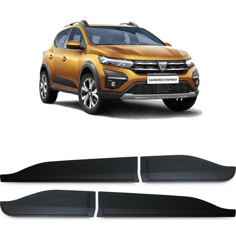Set di coperture di protezione per porte laterali nere per Dacia Duster dal 2018- (1/4)