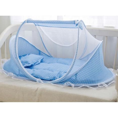 Tente Moustiquaire Bebe - 110 x 65 x 60 cm - Pour Voyages Interieur Exterieur - 3 Pieces (1/3)