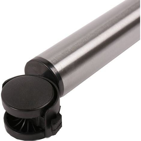 Tischbein auf Rolle Möbelfuss Möbelbein Tischbein Tischfuss 870mm ø 50mm Edelstahl Optik (1/3)