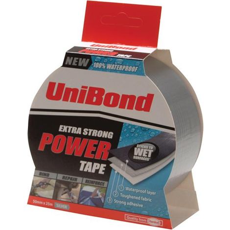 UniBond Powertape Silver Adhesive Tape 50mm x 25m - Model UNI1518497 (1/3)