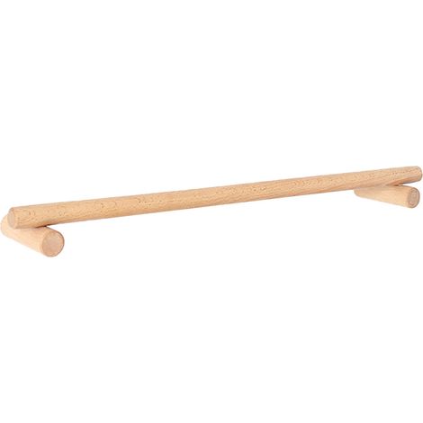 Porte-Serviettes En Bois - Barre Suspendue Sans Perçage Pour Salle De Bains - Support Pour Serviettes De Toilette - 1 Pièce (1/5)